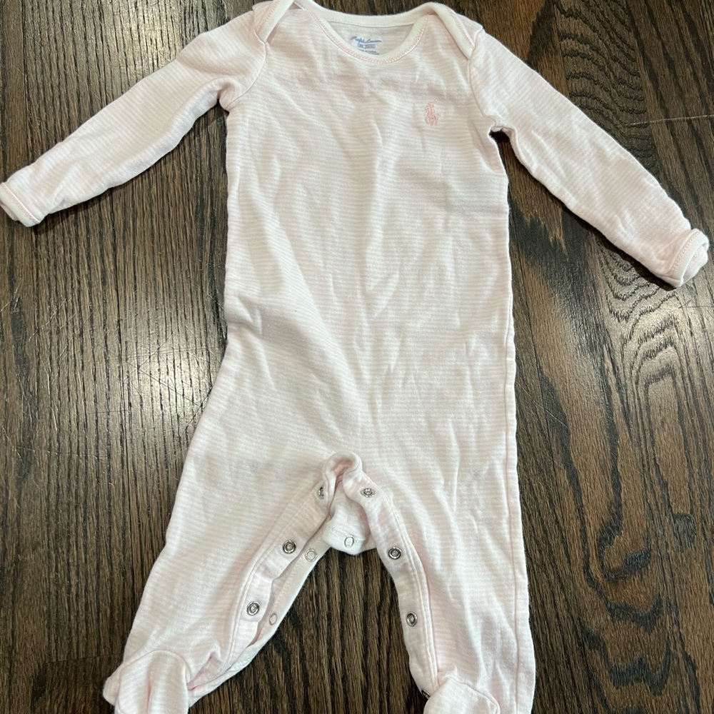 Ralph Lauren Soft Pink Baby Bodysuit - Picture 2 of 7